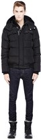 Thumbnail for your product : Mackage Gary Black Down Jacket With Leather Trim