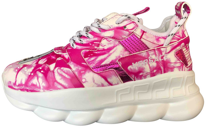 versace pink trainers
