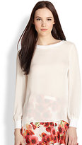 Thumbnail for your product : Haute Hippie Open Back Silk Blouse