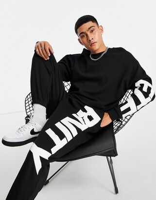 Black designer tracksuit Clearance