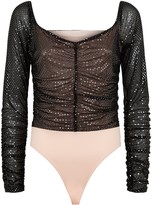 Thumbnail for your product : New Look Missfiga Sequin Ruched Bodysuit