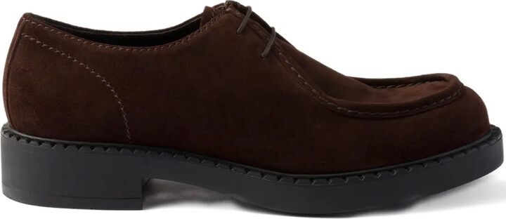 Prada Suede Derby Shoes