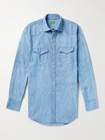 Thumbnail for your product : Sid Mashburn Cotton-Chambray Western Shirt