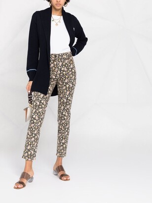 Etro Cropped Paisley-Print Jeans