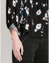 Thumbnail for your product : BA&SH Floral print crepe top