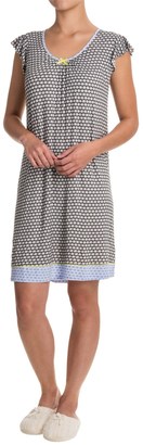 Ellen Tracy Ruffled Nightgown - Short Sleeve (For Women)