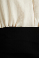 Thumbnail for your product : BA&SH Clelia two-tone crepe mini dress