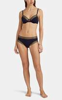 Thumbnail for your product : Eres Women's White Rain Jersey & Lace Underwire Bra - Navy