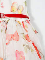 Thumbnail for your product : MonnaLisa butterfly printed dress