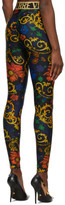 Thumbnail for your product : Versace Jeans Couture Jeans Couture Black Baroque Flower Leggings