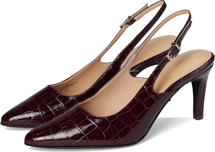 Rockport Jolie Women's Boots Dark Red Croco : 10 M (B), Leather