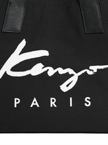 Thumbnail for your product : Kenzo Essentials Canvas & Leather Tote Bag
