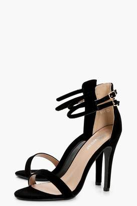 boohoo Double Ankle Band 2 Part Heels