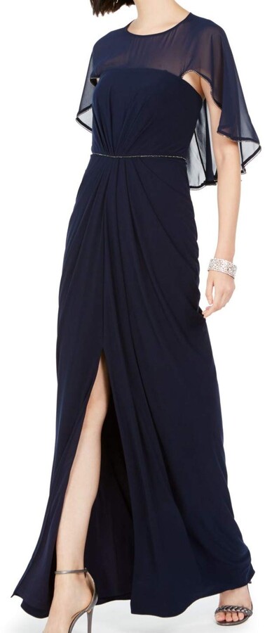 Adrianna Papell Women's Chiffon Jersey Draped Gown - ShopStyle Evening  Dresses