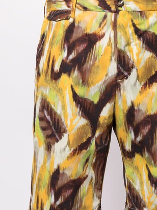 Pt01 Painterly-Print Bermuda Shorts