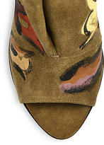 Thumbnail for your product : Burberry Exclusive Hand-Painted Suede Booties