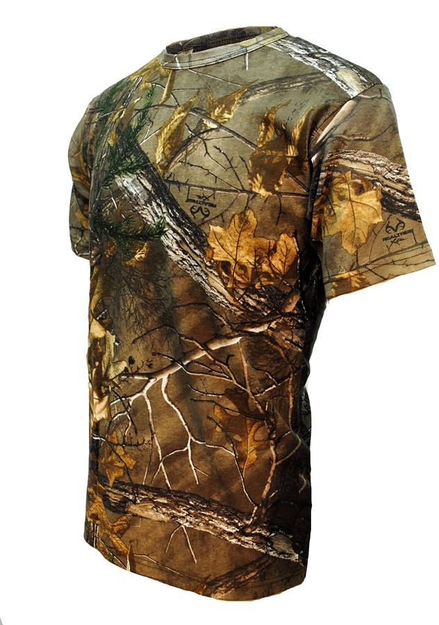 CHILDRENS JUNGLE TREE CAMOUFLAGE CAMO SHORT SLEEVE TSHIRT TOP GREEN BROWN 2-13 