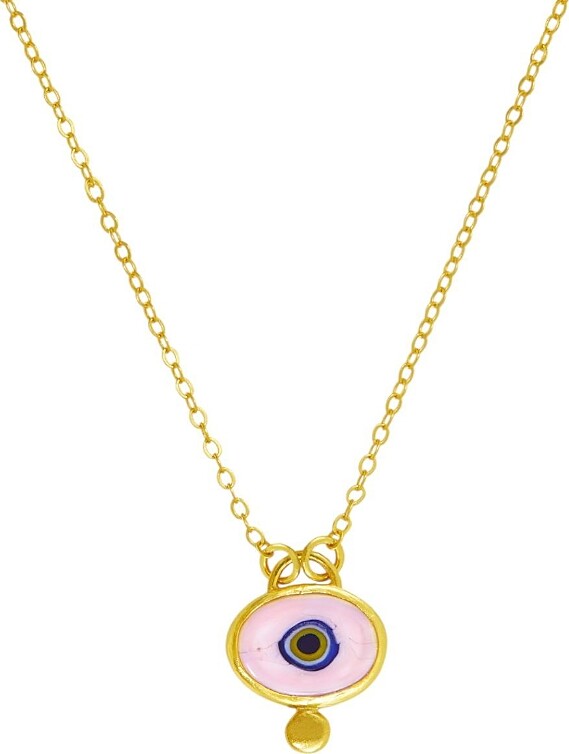 Ottoman Hands Alara Evil Eye Pendant Necklace