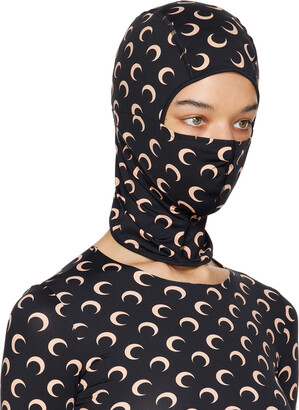 MARINE SERRE | ALL OVER MOON DAILY MASK MOON BROWN マスク Marine Serre Brown All Over Moon Balaclava Marine Serre