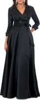 Thumbnail for your product : Xscape Evenings Sequin Long Sleeve Tux Ballgown