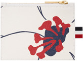 Thumbnail for your product : Thom Browne Tricolor Small Floral Outline Coin Purse