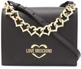 Thumbnail for your product : Love Moschino heart-shaped chain crossbody bag