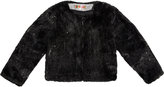 Thumbnail for your product : Anne Kurris Metallic-Flecked Faux Fur Jacket