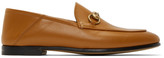 Thumbnail for your product : Gucci Tan Strawberry Brixton Loafers