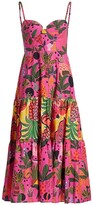 Thumbnail for your product : Farm Rio Pop Leopards Printed Midi-Dress