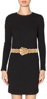 Thumbnail for your product : Escada Topstitch-Trimmed Leather Belt