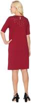 Thumbnail for your product : C. Wonder Ponte Knit Dress with Jeweled Neckline