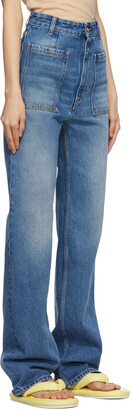 MM6 MAISON MARGIELA Blue Flared Jeans