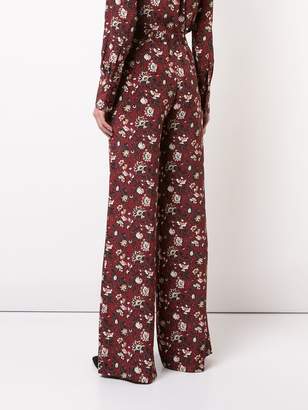 Veronica Beard floral print trousers