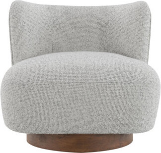 Latitude Run Lisa Gray Tweed Accent Chair