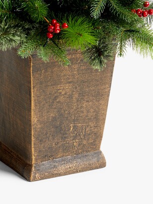 John Lewis & Partners Balmoral Potted Pre-Lit Christmas Tree, 4.5ft