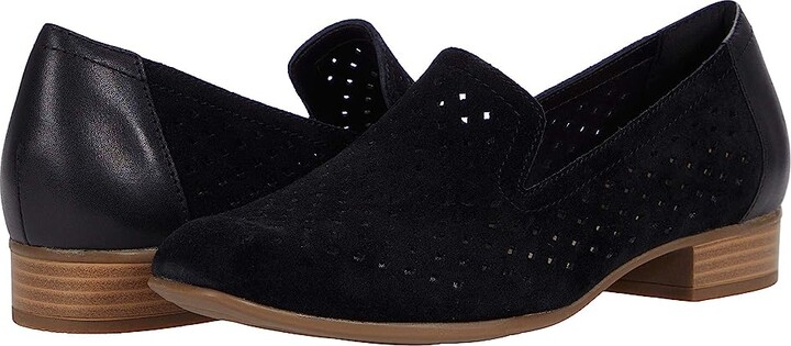 Clarks Juliet Hayes (Black Suede) Women's Shoes - ShopStyle Loafers