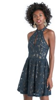 Thumbnail for your product : Sole Society Lace Halter Mini Dress