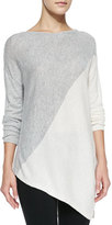 Thumbnail for your product : Alice + Olivia Asymmetric Colorblocked Pullover Sweater