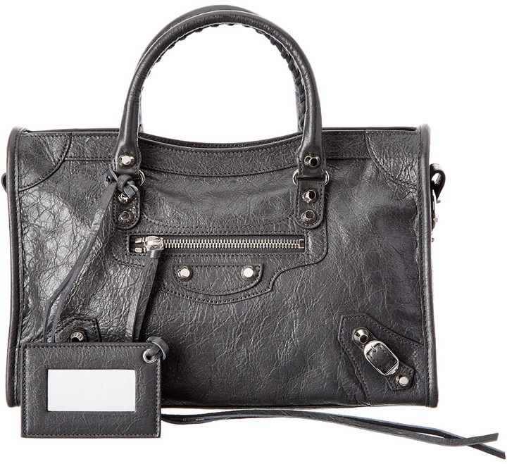 balenciaga classic city small leather shoulder bag