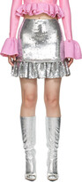 Thumbnail for your product : Rabanne Silver Sequinned Miniskirt