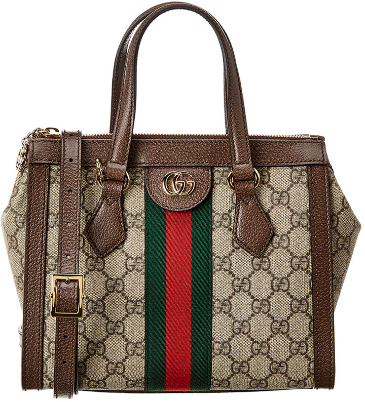 Gucci Ophidia Small Gg Supreme Canvas & Leather Shoulder Bag ShopStyle