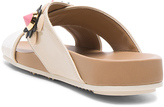 Thumbnail for your product : Fendi Patent Leather Crisscross Sandals