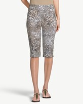 Thumbnail for your product : So Slimming Brigitte Animal-Print Slim Shorts - 13 Inch Inseam