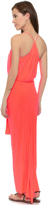 MISA Maxi Dress With Knot Detail