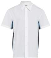 Thumbnail for your product : Valentino Short-sleeved Silk-insert Cotton Shirt - Mens - White