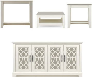 Mesa Weddel Basilico Transitional Coordinated Living Room 4 Piece Set