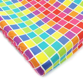 One Grace Place Terrific Tie Dye Squares Changing Pad Cover