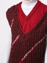 Thumbnail for your product : Necessity Sense Domini layered knit vest