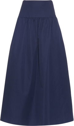 Sonia Rykiel Gathered linen and cotton-blend skirt