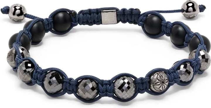 Shamballa Jewels Bead-Detail Braided Bracelet